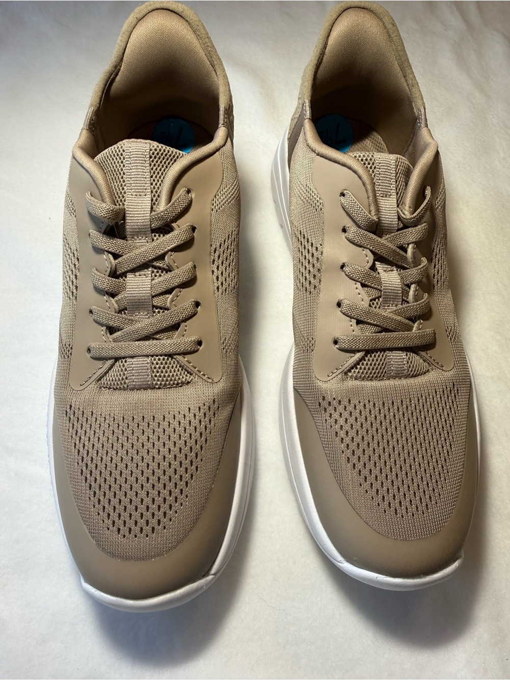 Aerosoles Sadiel Sneaker Women 7.5 Tan New Sneak-In Slip On Elastic Lace